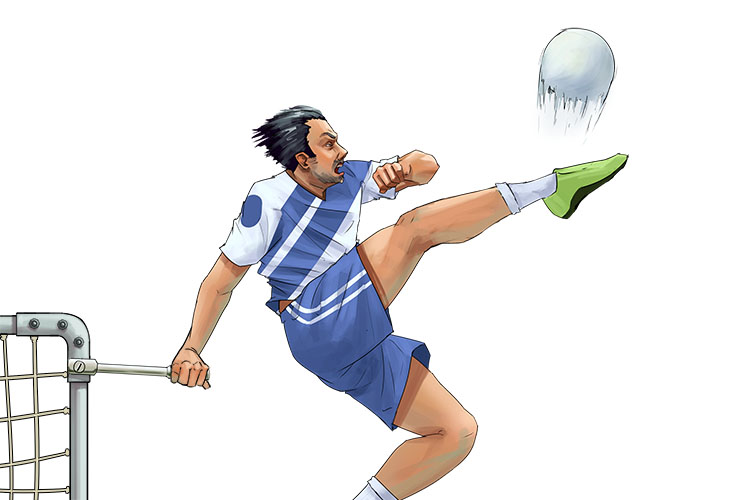 When kicking a ball and using a socket (ball and socket) wrench, his hip and shoulder joints allow backwards, forwards, sideways and rotating movements